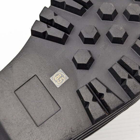 Azalea Wang Women Sue Black Vegan Leather Platform Party Fashion Boots sz 8.5 - Picture 8 of 9